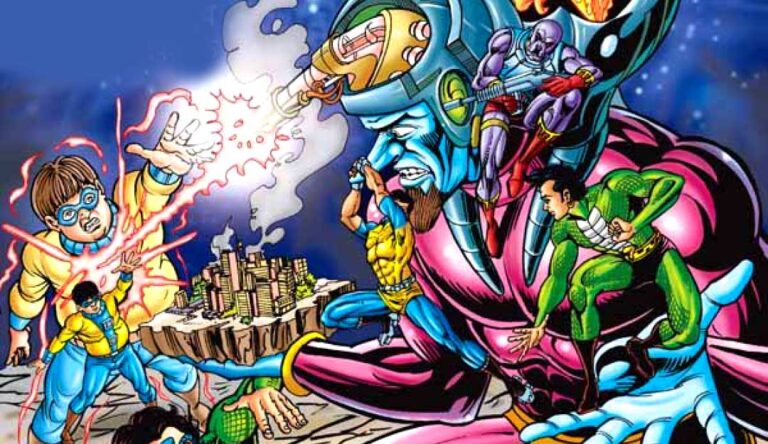 Flemina: The Epic Raj Comics Multistarrer Where Nagraj, Dhruv & Doga Unite to Save Earth Flemina Raj Comics Review – Nagraj, Dhruv & Doga’s Epic Battle Against Guru