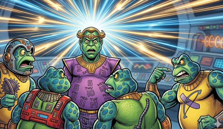 फाइटर टोड्स कैलेंडर कॉमिक्स रिव्यू | मास्टर, कटरी, शूटर और कंप्यूटर का साहसिक एडवेंचर