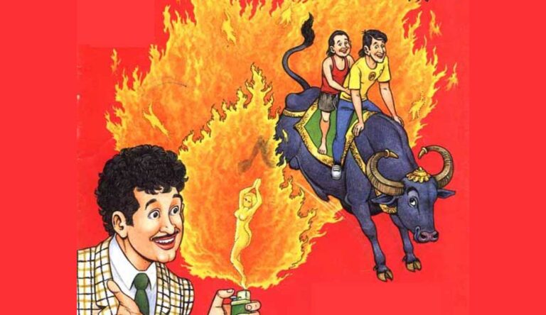 Gamraj vs Pyro: The Explosive 1997 Raj Comics Classic That Still Makes Fans Laugh Gamraj Aag Hi Aag (1997) Review | Pyro Fire Villain, Akshay Kumar Cameo & Raj Comics Classic